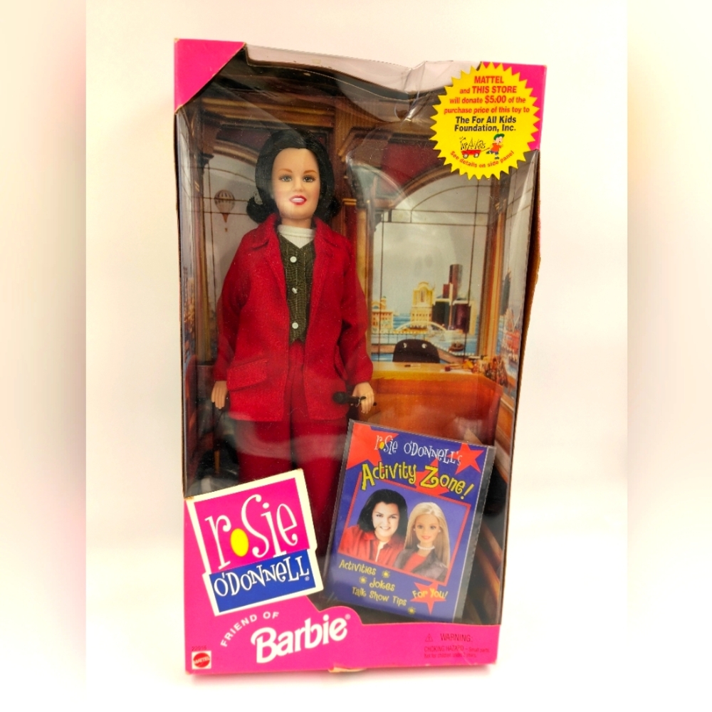 Rosie O’Donnell 90s NIB Barbie Doll And Activity Book